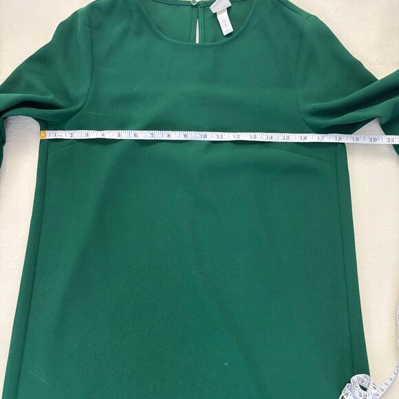 H&M Green Lace Sleeve Shift Dress – Size 2 (US) / EUR 34 / UK 6 - Picture 3 of 11